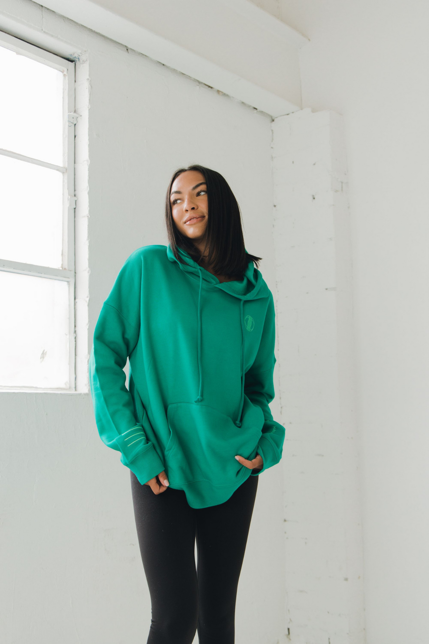 Aura Empower Hoodie - Emerald Green